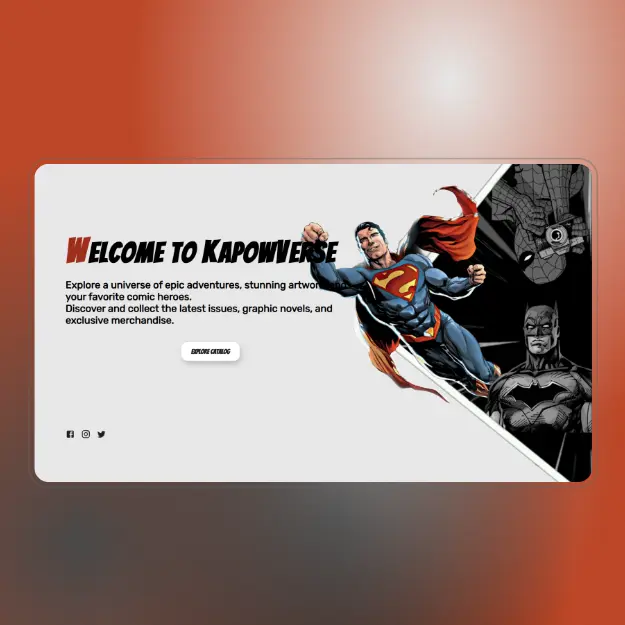 Imagen de presentacion de KapowVerse - Eccomerce de Comics